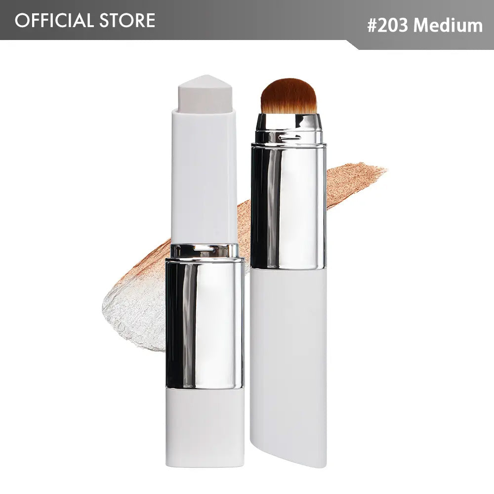 🎉Color-Changing Foundation Stick with Collagen Capsules - Dual-Ended with Detachable Brush