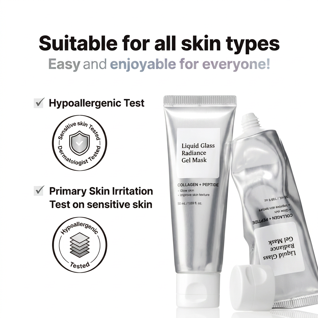 LumiGlass Radiance Hydrogel Mask – Instant Glass Skin Glow