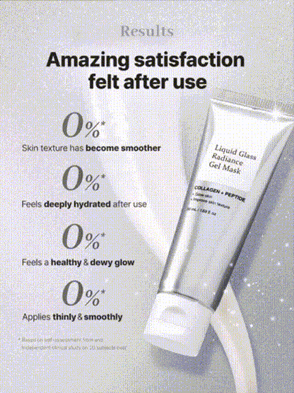 LumiGlass Radiance Hydrogel Mask – Instant Glass Skin Glow