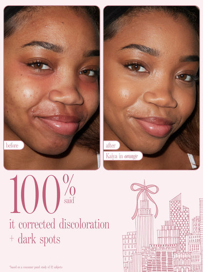 face card never declines CC undereye & brush