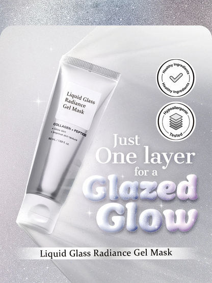 LumiGlass Radiance Hydrogel Mask – Instant Glass Skin Glow