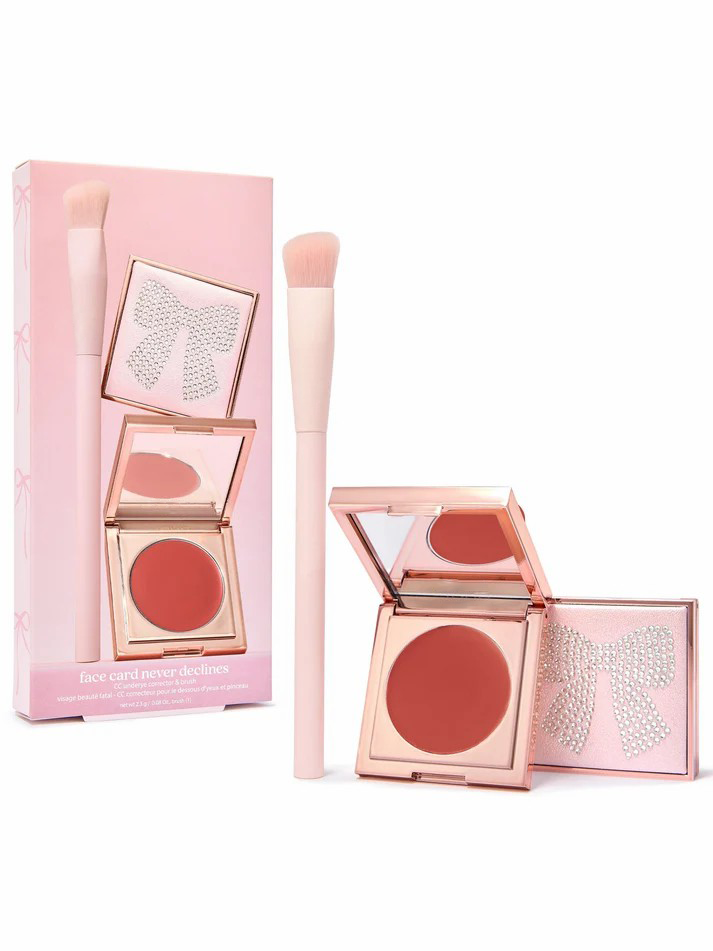 face card never declines CC undereye & brush
